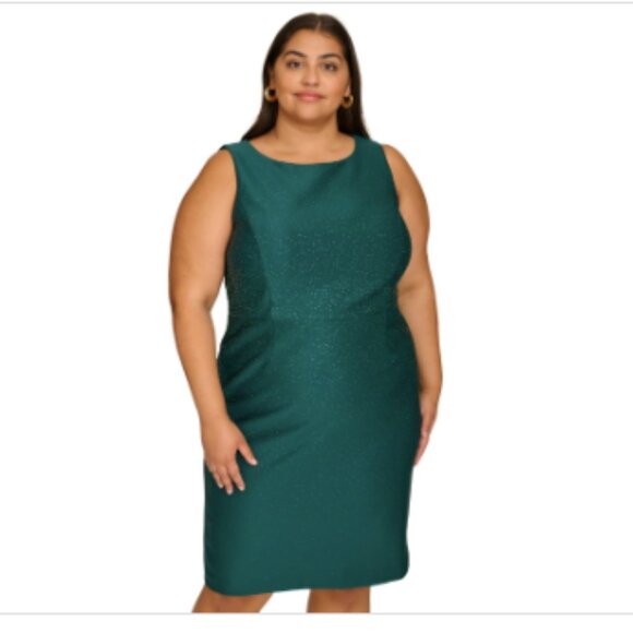Calvin Klein Plus Size Embellished Sleevele Deep Emerald 20W - Picture 1 of 4